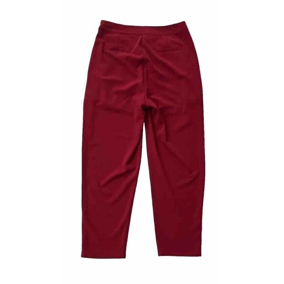 Very J By Nasty Gal Women's Burgundy Tapered Pleated Pants Size S - Picture 13 of 15